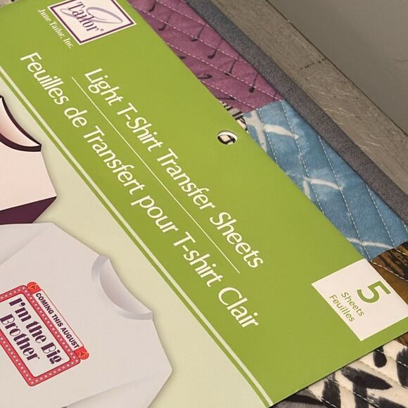 June Tailor Light T-Shirt Transfer Sheets Set of 5 Sheets NWT - Picture 4 of 8